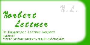 norbert lettner business card